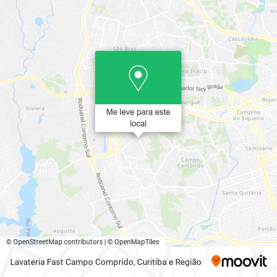 Lavateria Fast Campo Comprido mapa