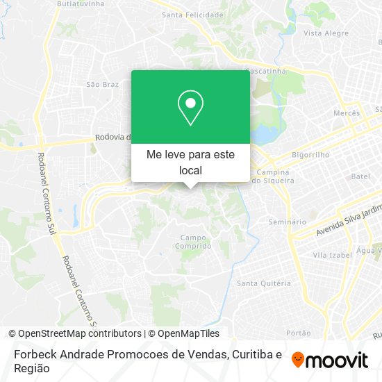 Forbeck Andrade Promocoes de Vendas mapa