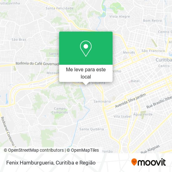Fenix Hamburgueria mapa