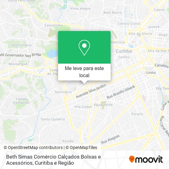 Beth Simas Comércio Calçados Bolsas e Acessórios mapa