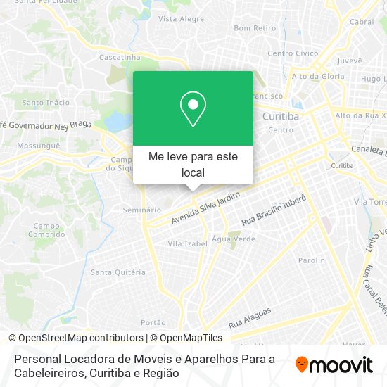 Personal Locadora de Moveis e Aparelhos Para a Cabeleireiros mapa