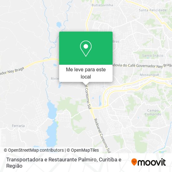 Transportadora e Restaurante Palmiro mapa