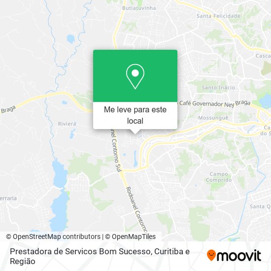 Prestadora de Servicos Bom Sucesso mapa