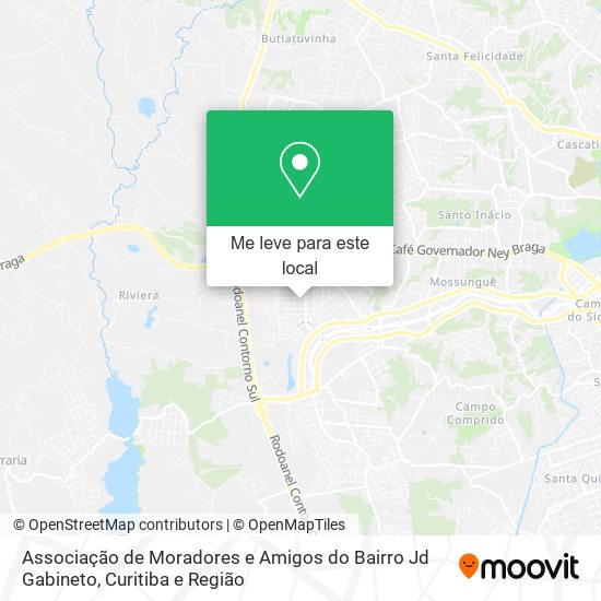 Associação de Moradores e Amigos do Bairro Jd Gabineto mapa