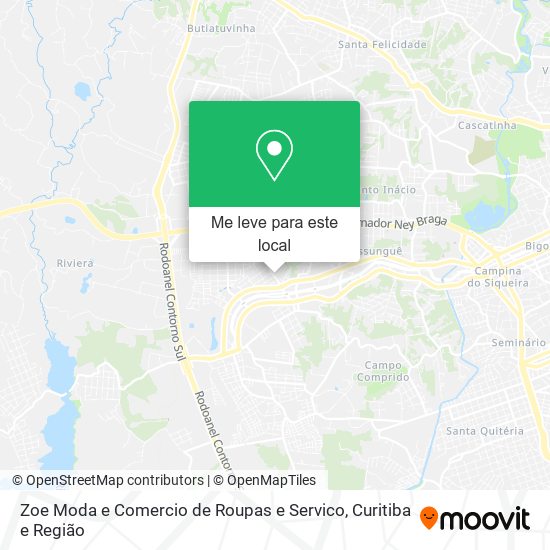 Zoe Moda e Comercio de Roupas e Servico mapa