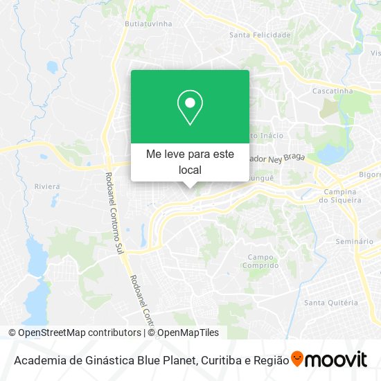 Academia de Ginástica Blue Planet mapa