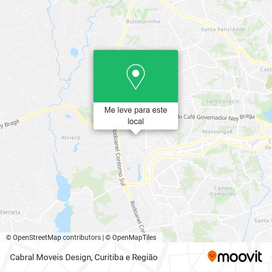 Cabral Moveis Design mapa