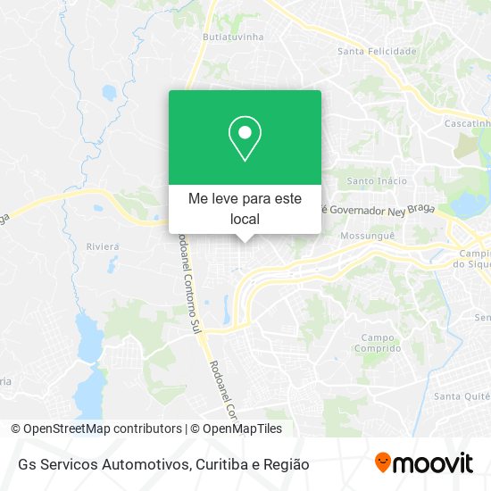 Gs Servicos Automotivos mapa