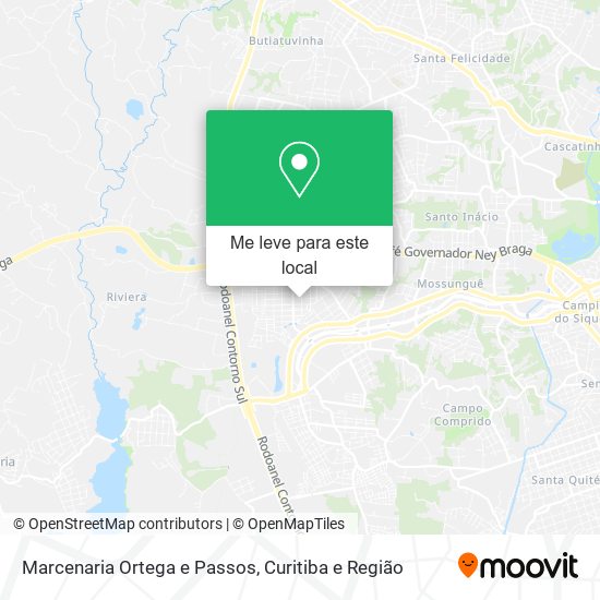 Marcenaria Ortega e Passos mapa