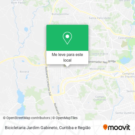 Bicicletaria Jardim Gabineto mapa