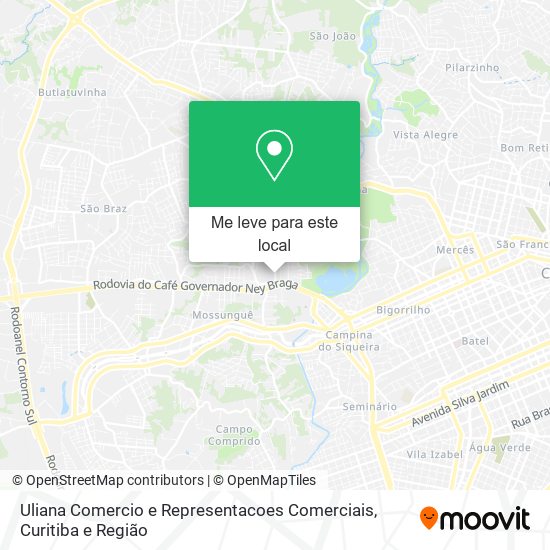 Uliana Comercio e Representacoes Comerciais mapa