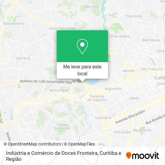 Indústria e Comércio de Doces Fronteira mapa