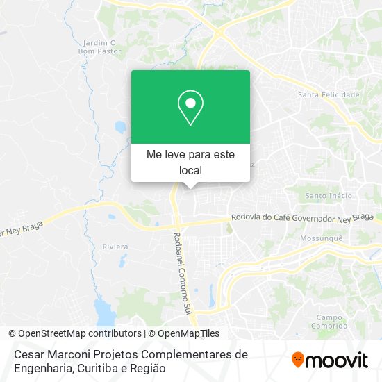 Cesar Marconi Projetos Complementares de Engenharia mapa