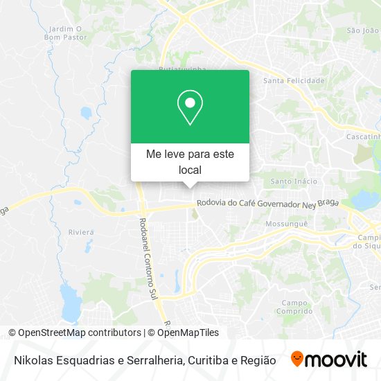 Nikolas Esquadrias e Serralheria mapa