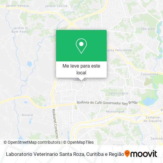 Laboratorio Veterinario Santa Roza mapa