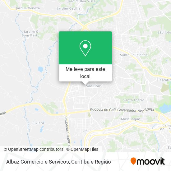 Albaz Comercio e Servicos mapa