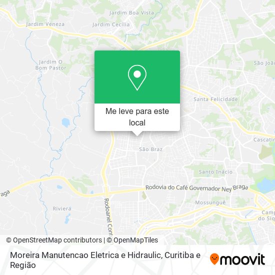 Moreira Manutencao Eletrica e Hidraulic mapa