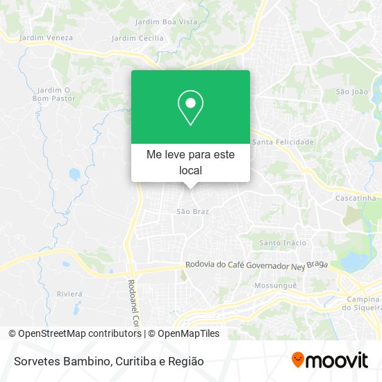 Sorvetes Bambino mapa