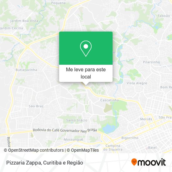 Pizzaria Zappa mapa