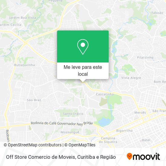 Off Store Comercio de Moveis mapa