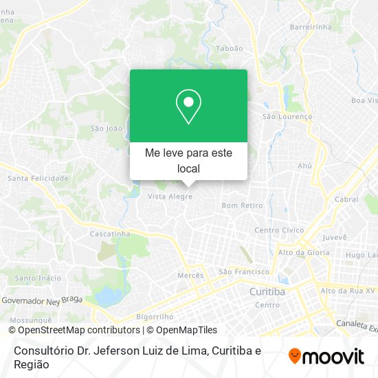 Consultório Dr. Jeferson Luiz de Lima mapa