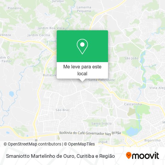 Smaniotto Martelinho de Ouro mapa