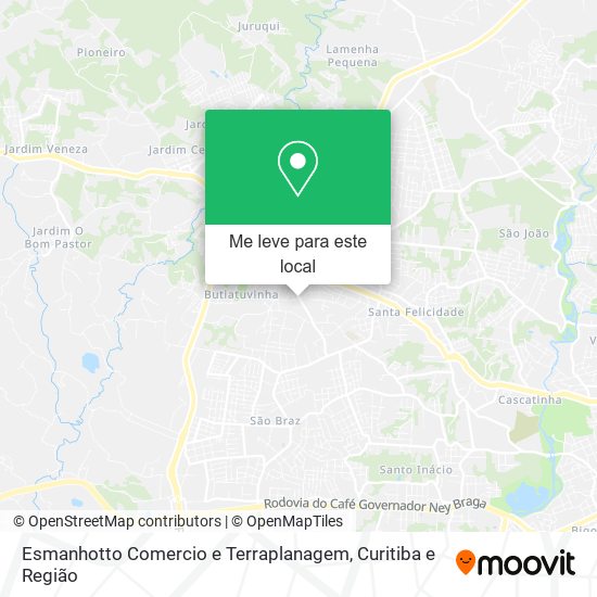 Esmanhotto Comercio e Terraplanagem mapa