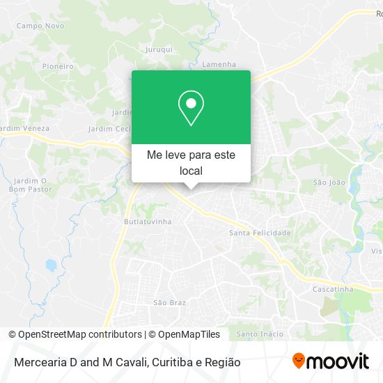 Mercearia D and M Cavali mapa