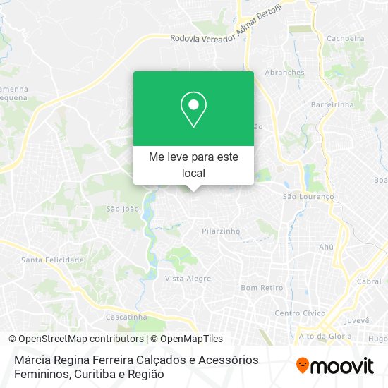 Márcia Regina Ferreira Calçados e Acessórios Femininos mapa