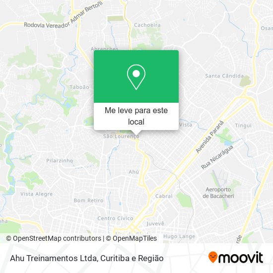 Ahu Treinamentos Ltda mapa