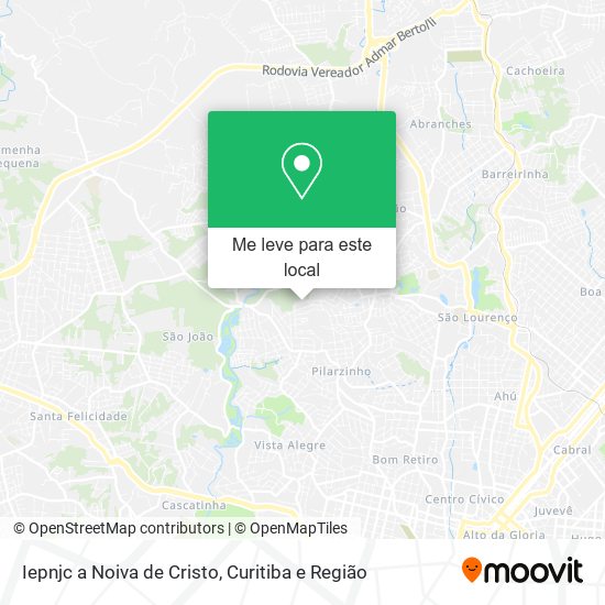 Iepnjc a Noiva de Cristo mapa