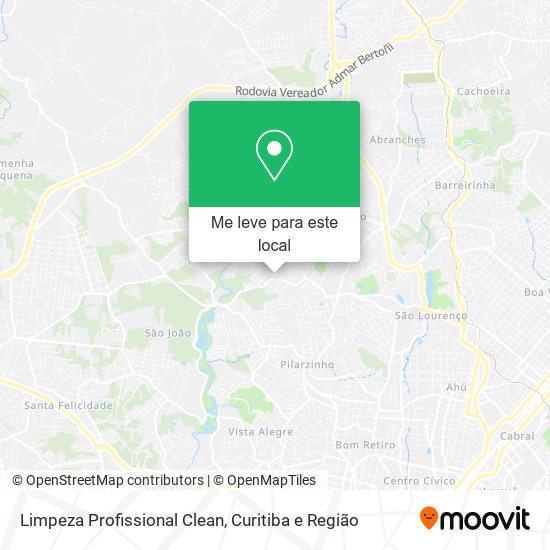 Limpeza Profissional Clean mapa