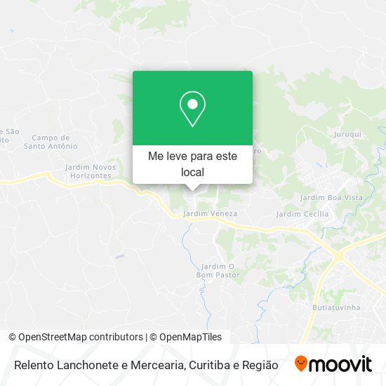 Relento Lanchonete e Mercearia mapa