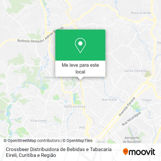 Crossbeer Distribuidora de Bebidas e Tabacaria Eireli mapa