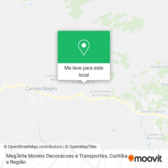 Meg'Arte Moveis Decoracoes e Transportes mapa