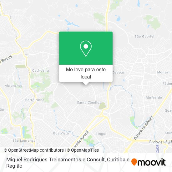 Miguel Rodrigues Treinamentos e Consult mapa