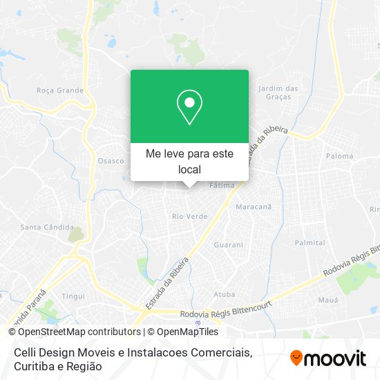 Celli Design Moveis e Instalacoes Comerciais mapa