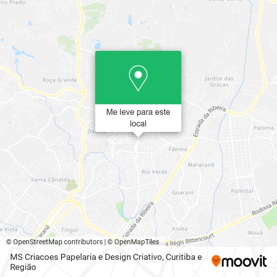 MS Criacoes Papelaria e Design Criativo mapa
