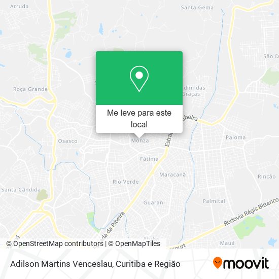 Adilson Martins Venceslau mapa