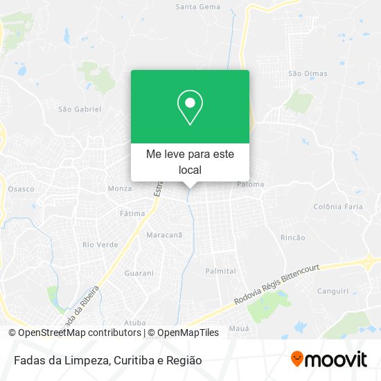 Fadas da Limpeza mapa