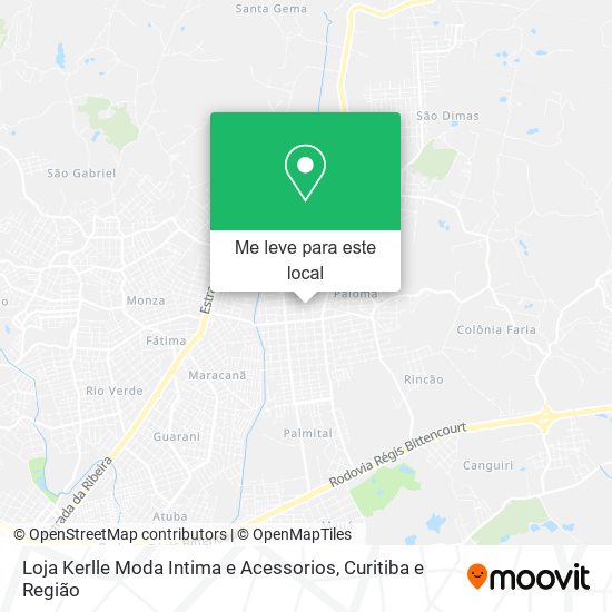 Loja Kerlle Moda Intima e Acessorios mapa