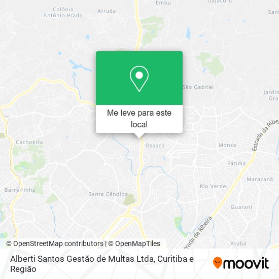 Alberti Santos Gestão de Multas Ltda mapa