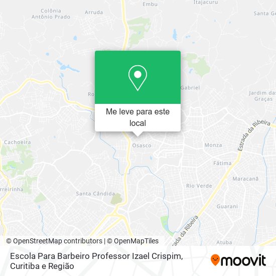 Escola Para Barbeiro Professor Izael Crispim mapa