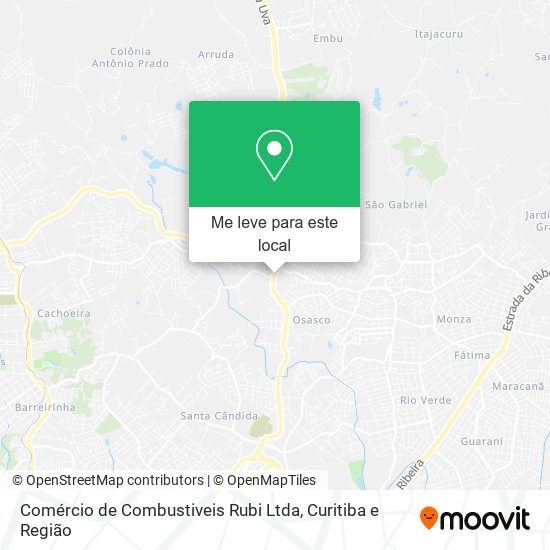 Comércio de Combustiveis Rubi Ltda mapa