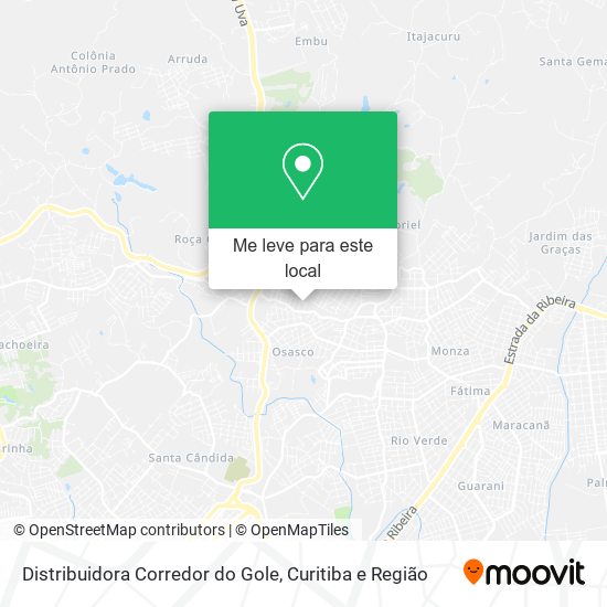 Distribuidora Corredor do Gole mapa