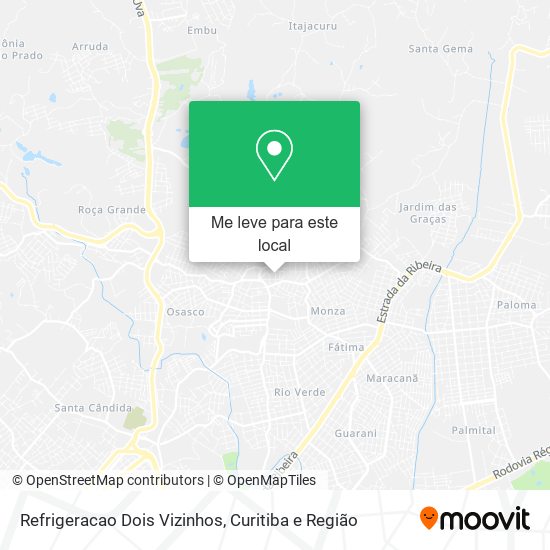 Refrigeracao Dois Vizinhos mapa