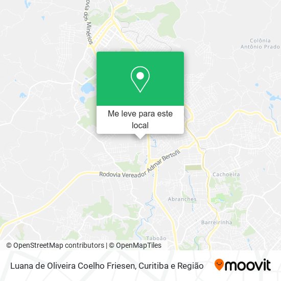 Luana de Oliveira Coelho Friesen mapa