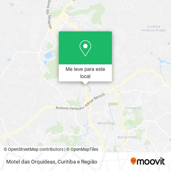 Motel das Orquídeas mapa