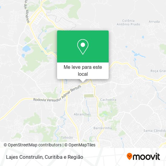 Lajes Construlin mapa