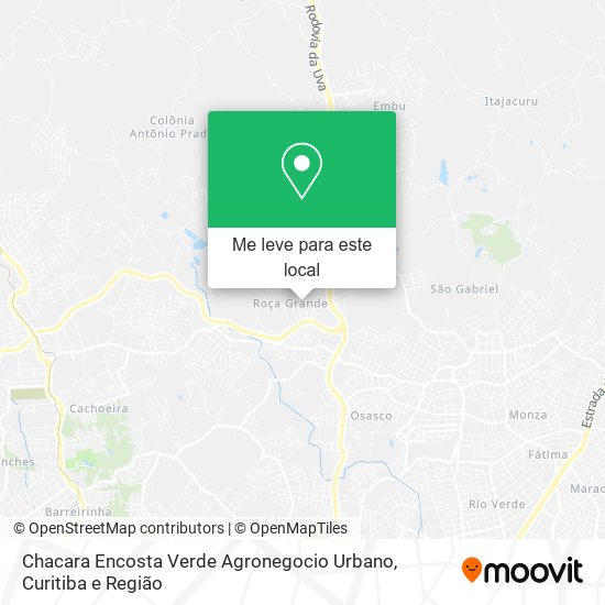 Chacara Encosta Verde Agronegocio Urbano mapa